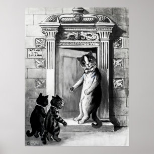 Katzen von Louis Wain Poster