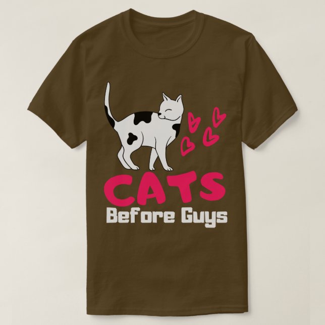 Katzen vor Typ lustige Chat Lover Women T-Shirt (Design vorne)