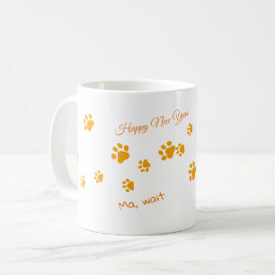 Katzen Walk Orange Paws Kaffeetasse