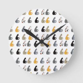 Katzen Wanduhr