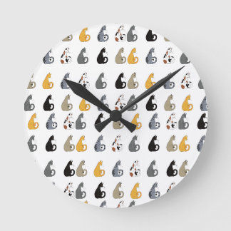 Katzen Wanduhr
