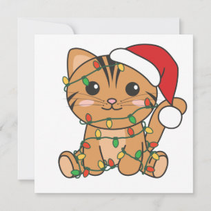 Katzen Weihnachten Wintertiere Katzen Einladung