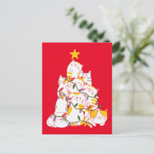 Katzen Weihnachtsbaum Funny Cats Weihnachten Postkarte