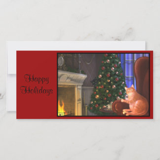 Katzen Weihnachtskarte Feiertagskarte