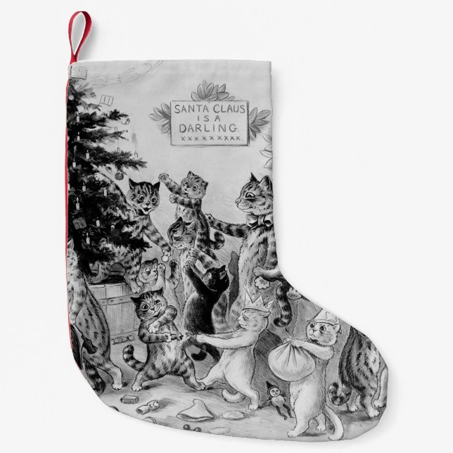 Katzen-WeihnachtsStrumpf Louis Wains Kleiner Weihnachtsstrumpf (Vorderseite)