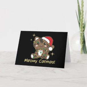 Katzen Weihnachtstiere Niedliche Katzen Meowy Catm Feiertagskarte