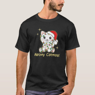 Katzen Weihnachtstiere Niedliche Katzen Meowy Catm T-Shirt