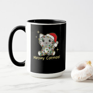 Katzen Weihnachtstiere Niedliche Katzen Meowy Catm Tasse