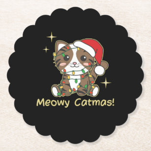 Katzen Weihnachtstiere Niedliche Katzen Meowy Catm Untersetzer