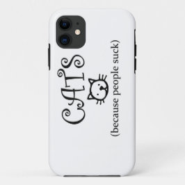 Katzen, weil Menschen sind zum Kotzen Case-Mate iPhone Hülle