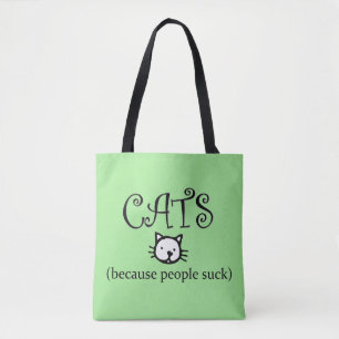 Katzen, weil Menschen Sind zum Kotzen Tasche