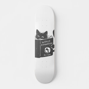 Katzen Weltherrschaft für Katzen - Rücken Farbe Skateboard