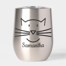 Katzen Whiskers Design Thermal Wine Tumbler