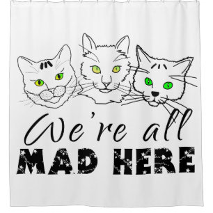 Katzen - Wir sind alle hier. Duschvorhang