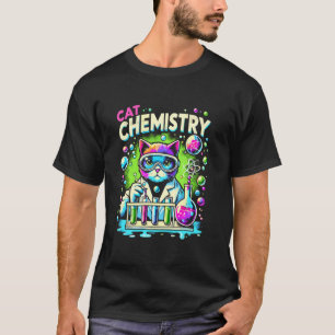Katzen-Wissenschaftler Chemie-Wissenschafts-Studen T-Shirt