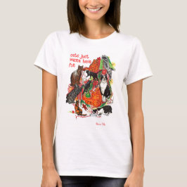Katzen wollen gerade, um den T - Shirt der
