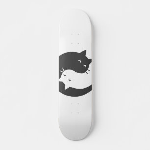 Katzen Yin und Yang mandala - Wählen Sie Hintergr Skateboard