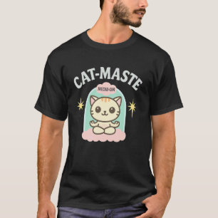 Katzen-Yoga-Meditation Lustiges Zen-Kitty-Miauen O T-Shirt