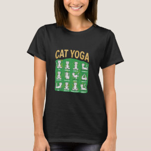 Katzen-Yoga-Posen Katzen praktizieren Achtsamkeit T-Shirt