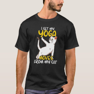 Katzen-Yoga-Zitat Zen-Meditation Spirituell Namast T-Shirt