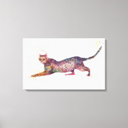 Katzenabstrakt Leinwanddruck