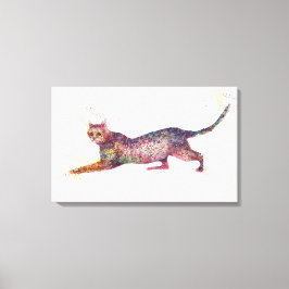 Katzenabstrakt Leinwanddruck