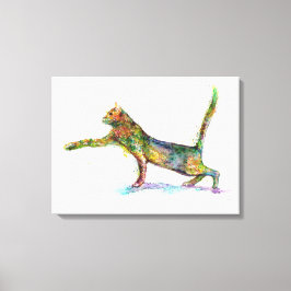 KatzenAbstrakt Leinwanddruck