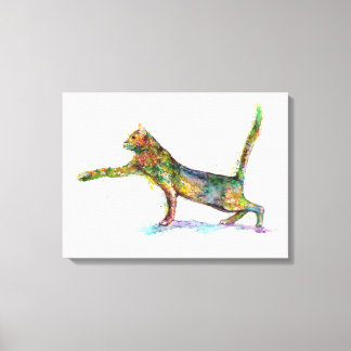 KatzenAbstrakt Leinwanddruck