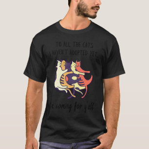 Katzenadoption Süße Tierrettung Adoptieren T-Shirt