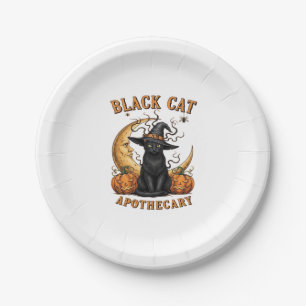 Katzenapothecary - Halloween Witchy Moon & Pum Pappteller