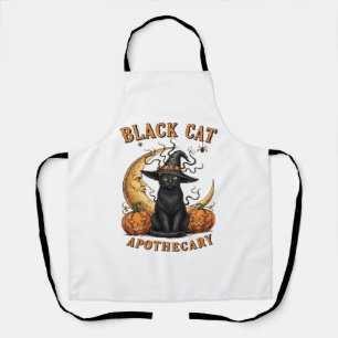 Katzenapothecary - Halloween Witchy Moon & Pum Schürze