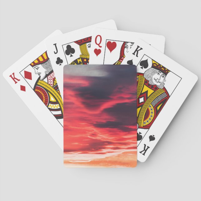 katzenartige Welle Spielkarten (Rückseite)