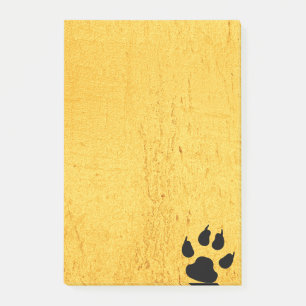 Katzenartiger Abdruck Post-it Klebezettel