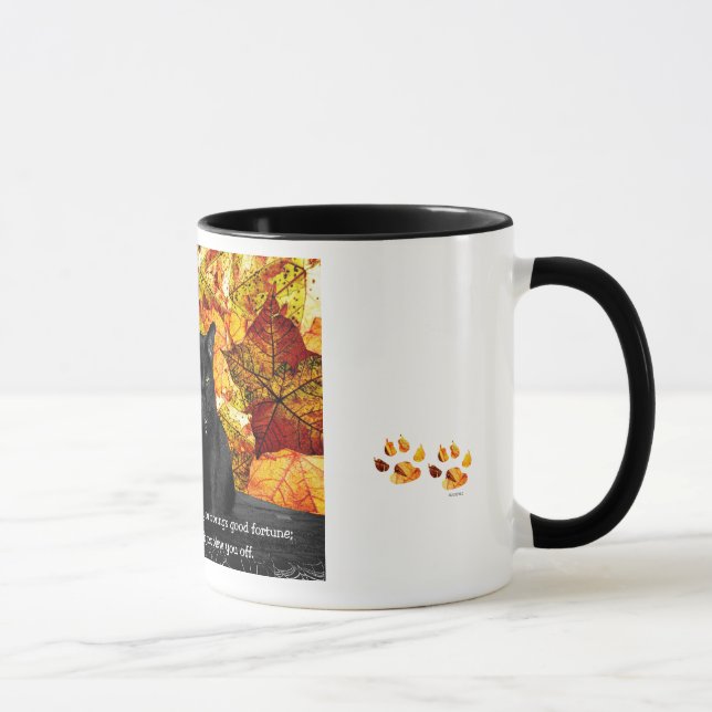 Katzenartiger Aberglaube Tasse (Rechts)