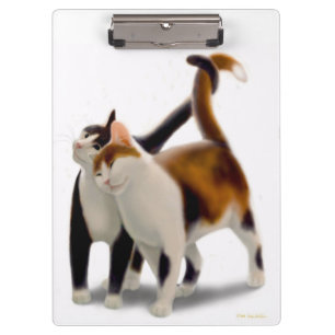 Katzenartiges Freund-Katzen-Klemmbrett Klemmbrett
