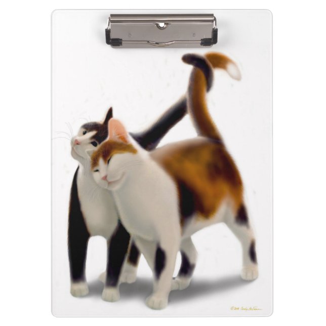 Katzenartiges Freund-Katzen-Klemmbrett Klemmbrett (Vorderseite)