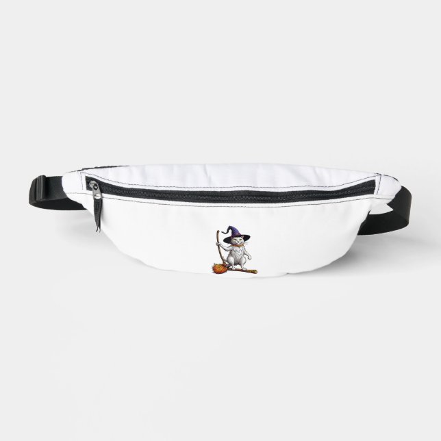 Katzenassistent Halloween Hexenkatze Mystische Kat Bauchtasche (Vorderseite)