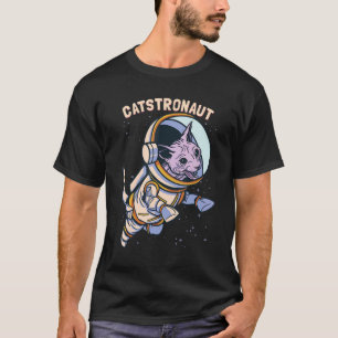 Katzenastronaut Katze Kinder Weltraum Astronaut T-Shirt