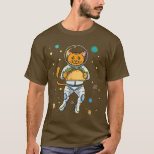 Katzenastronaut mit TACO T-Shirt