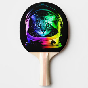 Katzenastronaut Tischtennis Schläger