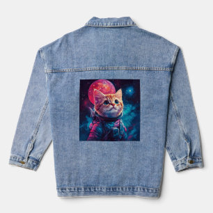 Katzenastronautenraum Jeansjacke