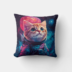 Katzenastronautenraum Kissen