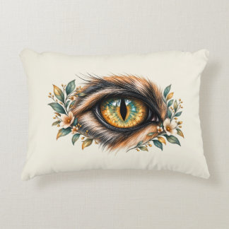 Katzenauge Botanische Kunst Dekokissen
