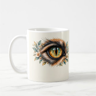 Katzenauge Botanische Kunst Kaffeetasse