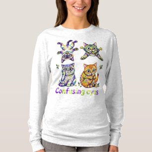 Katzenaugen 👀 Katzenquartett, Lustiges Katzenlieb T-Shirt