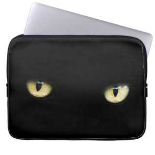 Katzenaugen-Laptop-MacBook-Hülse Halloweens Laptopschutzhülle