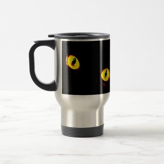 Katzenaugen Reise-Tasse des 15-Unze-rostfreien Reisebecher (Links)