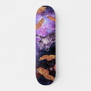 Katzenbacon mit Laserauge Skateboard
