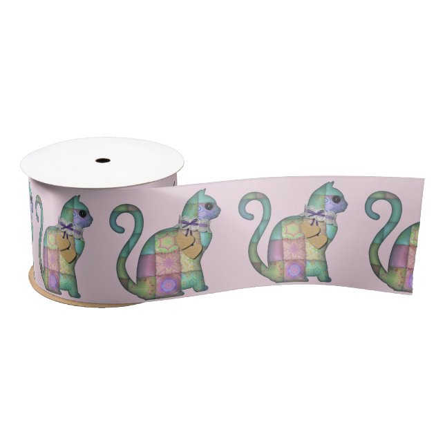 Katzenband Satinband (Spule)