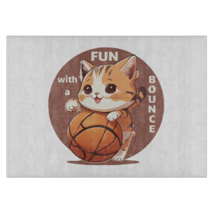 Katzenbasketball Schneidebrett